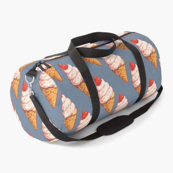 Item preview, Strawberry Ice Cream Cone Pattern – Retro Summer Dessert 8 designed and sold by SimplePoDesign.
