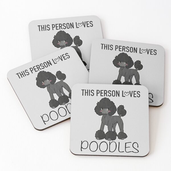 Item preview, This Person Loves POODLES (Natural) designed and sold by Sparklepupfaeri.