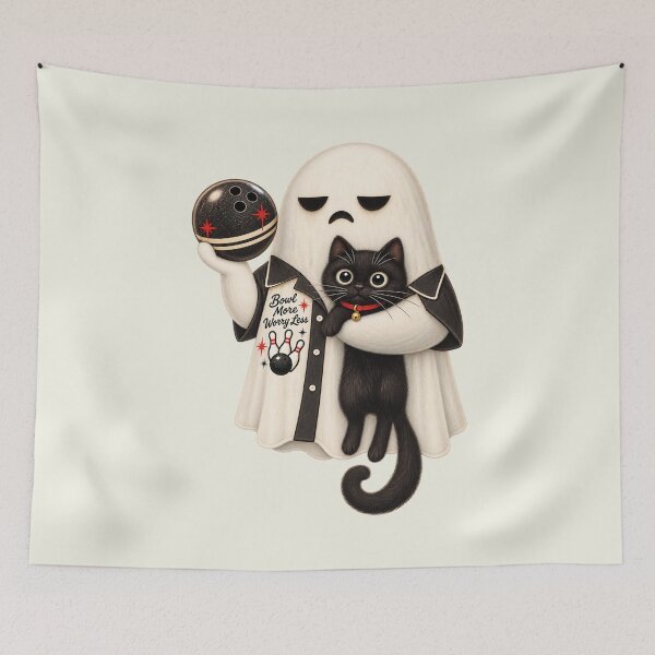 Item preview, Ghost Raccoon Halloween Cat Bowling Ball Sunglasses Spooky designed and sold by SunfullyYours.