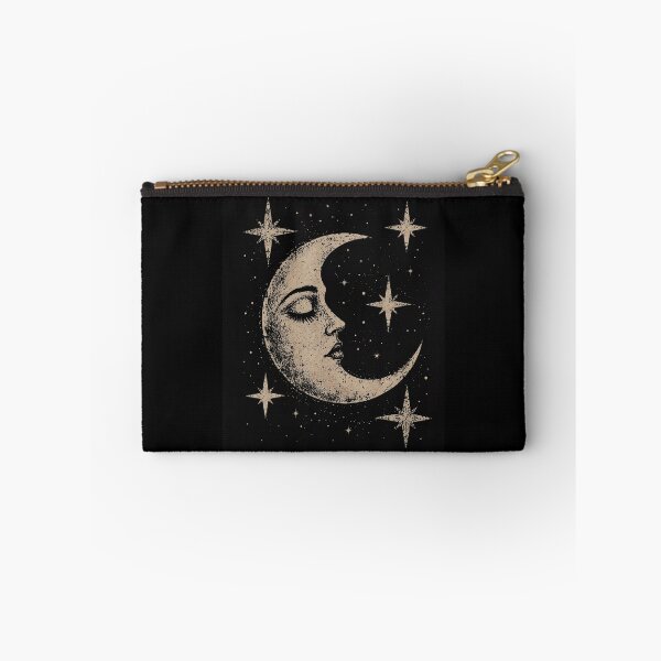 Item preview, Celestial Moon Face Crescent Moon Boho Gothic Astrology designed and sold by ripgoatclothing.