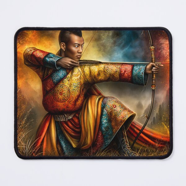 Item preview, Vibrant Warrior Archer in Traditional Attire designed and sold by Artessie.