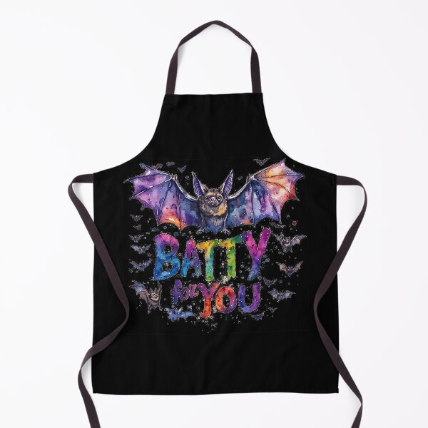 Item preview, Watercolor Batty For You Cute Big Bat Halloween Typography designed and sold by emiliacreations.