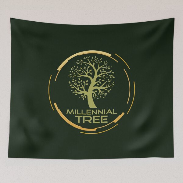 Item preview, Millennial Tree - Botanical Tree of Life Emblem designed and sold by Roberto Triolo.