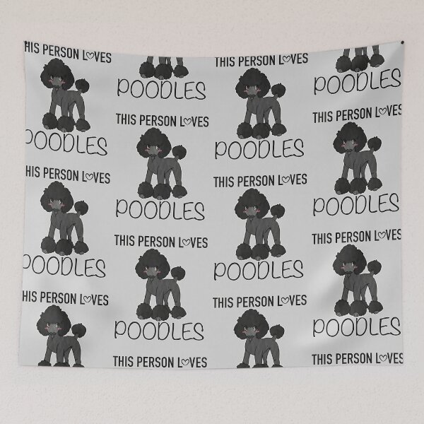 Item preview, This Person Loves POODLES (Docked) designed and sold by Sparklepupfaeri.