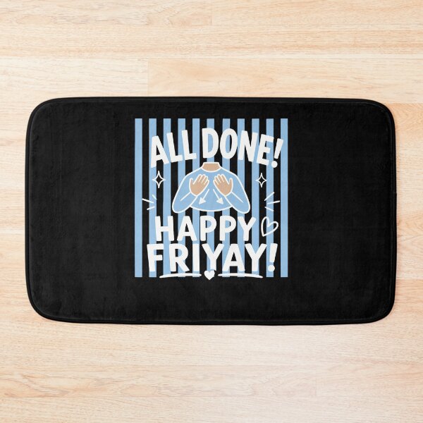Item preview, Striped All Done Happy Friyay Asl Sign Language Sped Teacher designed and sold by ripgoatclothing.