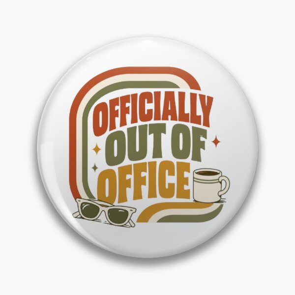Item preview, Officially Out of Office Labour Day Retro Vintage Funny Holiday designed and sold by InspiredCreatives.