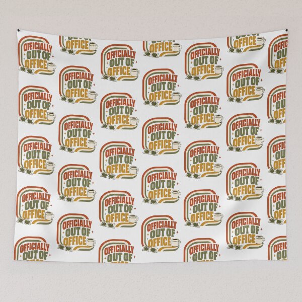 Item preview, Officially Out of Office Labour Day Retro Vintage Funny Holiday designed and sold by InspiredCreatives.