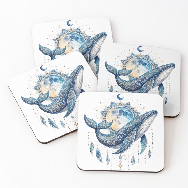 Item preview, Celestial Whale Mandala – Ocean, Moon & Boho Spiritual Design designed and sold by ColorNest Designs.
