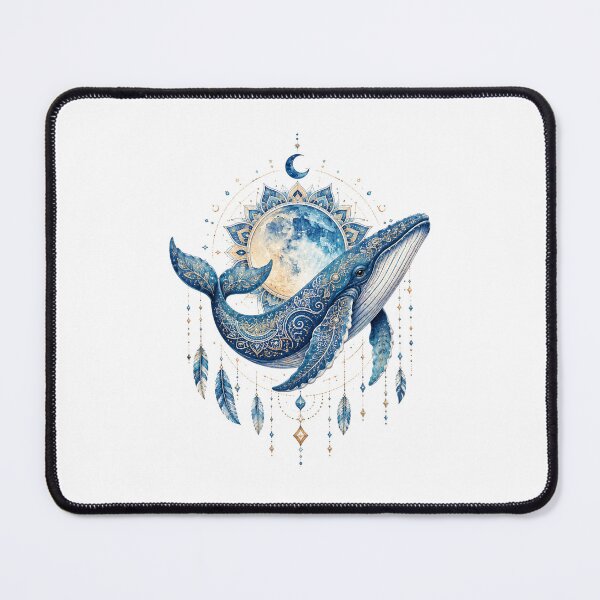 Item preview, Celestial Whale Mandala – Ocean, Moon & Boho Spiritual Design designed and sold by ColorNest Designs.