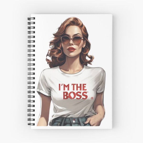 Item preview, Elegant young lady wearing I'm the Boss t-shirt  designed and sold by Bluepanda21.