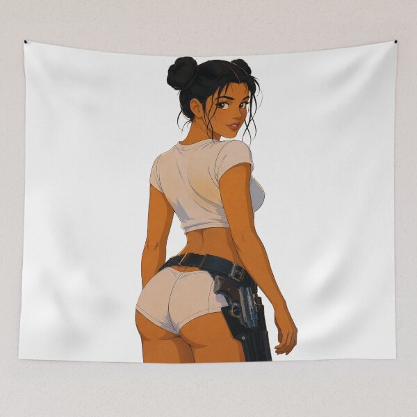 Item preview, Action Heroine Pin-Up – Classic Cartoon Cowgirl designed and sold by  Hollow Moon Studios..
