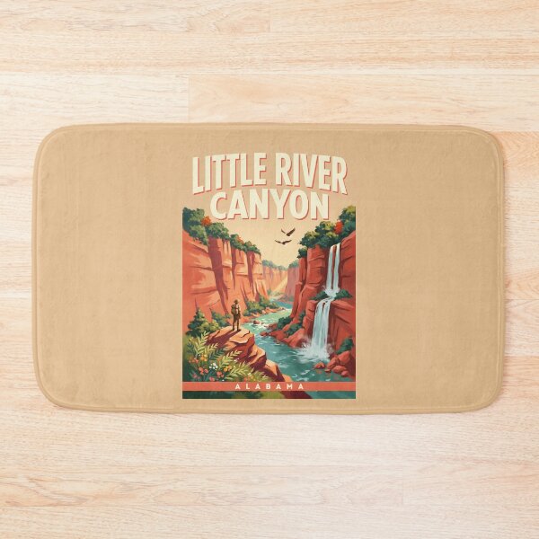 Item preview, Little River Canyon Alabama Illustration Travel Art Vintage designed and sold by KrisSidDesigns.