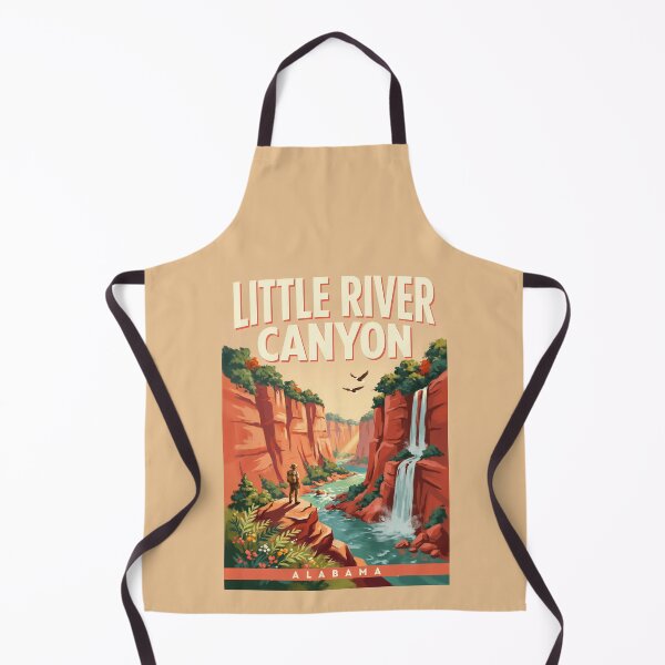 Item preview, Little River Canyon Alabama Illustration Travel Art Vintage designed and sold by KrisSidDesigns.