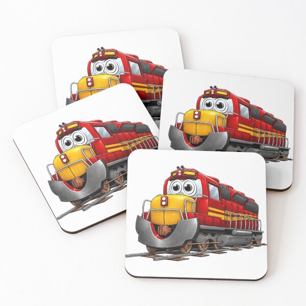 Item preview, Red Train Engine Cartoon designed and sold by Scott Hayes.