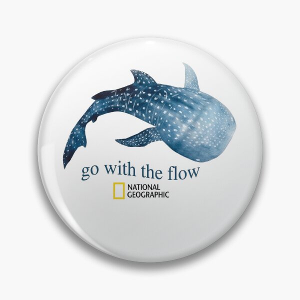 Item preview, Go With The Flow Whale Shark Shirt Ocean National Geographic Graphic Tee designed and sold by fungyar.