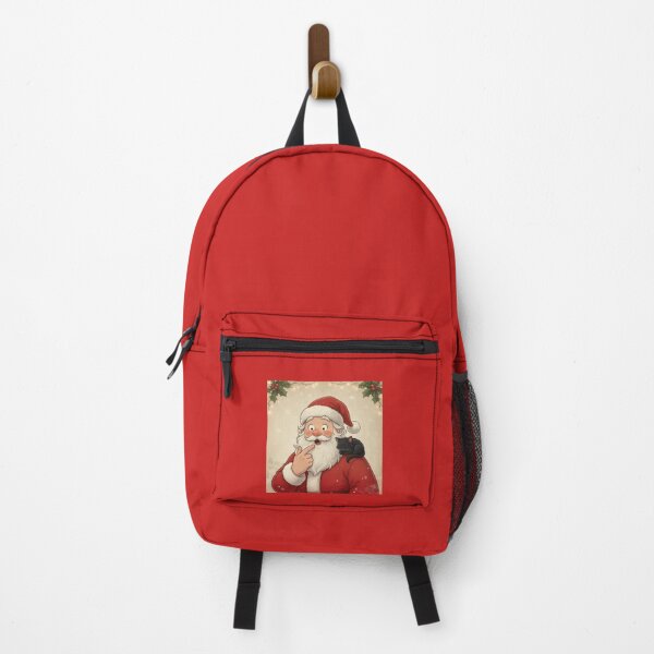 Item preview, Cozy Santa with Sleeping Black Cat Vintage Christmas designed and sold by mayatA-rt.