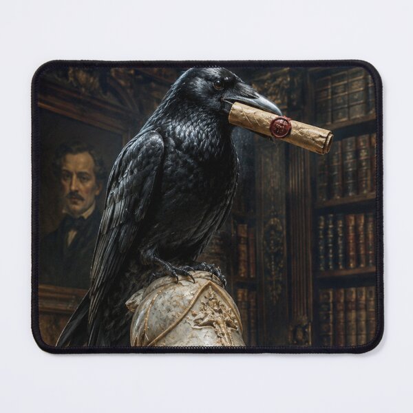 Item preview, The Raven of Pallas - Edgar Allan Poe Gothic Art designed and sold by Ada’s Mystic Atelier .