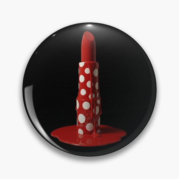 Item preview, Melting Polka Dot Lipstick Red Beauty Modern Art designed and sold by YourColorsWall.