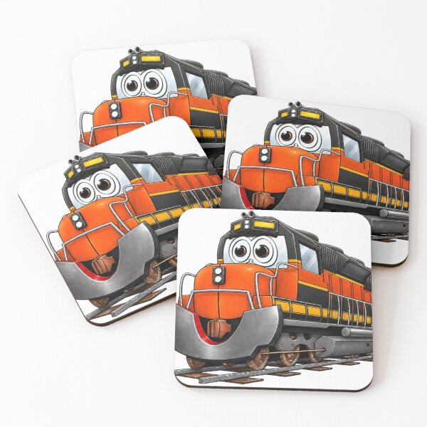 Item preview, Orange Train Engine Cartoon designed and sold by Scott Hayes.