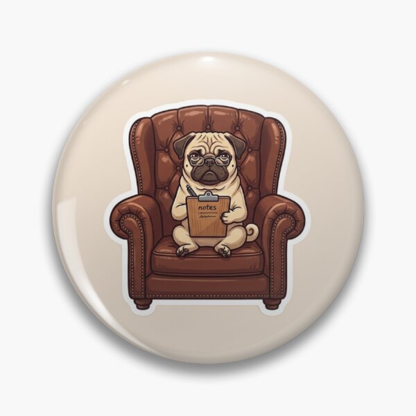 Item preview, Pug Notes – Funny Pug Lover Design designed and sold by Safe Haven Pets.