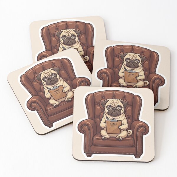 Item preview, Pug Notes – Funny Pug Lover Design designed and sold by Safe Haven Pets.