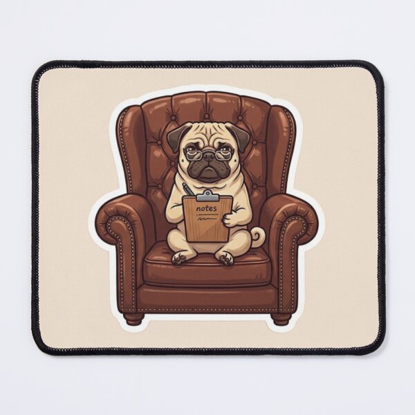 Item preview, Pug Notes – Funny Pug Lover Design designed and sold by Safe Haven Pets.