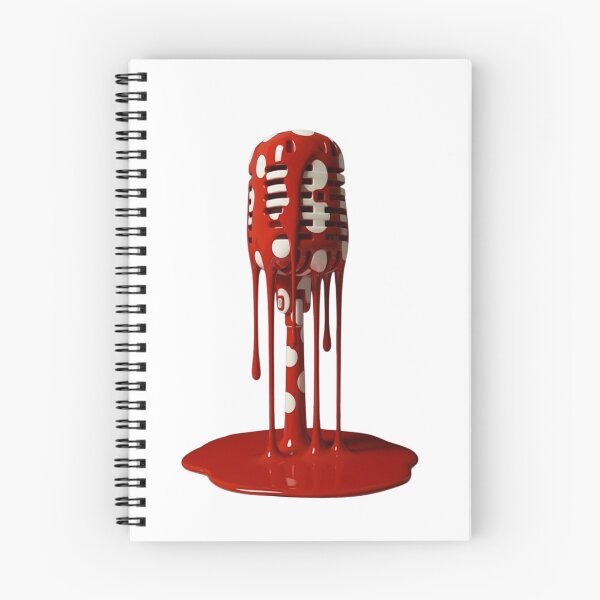 Item preview, Melting Polka Dot Vintage Microphone Music Modern Art designed and sold by YourColorsWall.