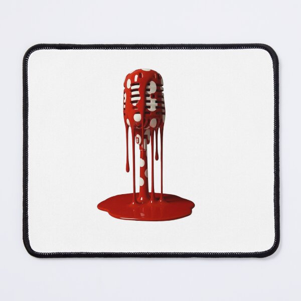 Item preview, Melting Polka Dot Vintage Microphone Music Modern Art designed and sold by YourColorsWall.