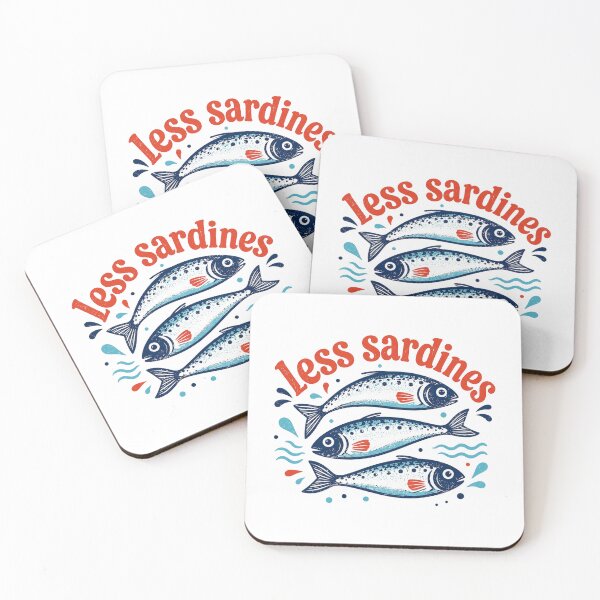 Item preview, Less Sardines Vintage French, Hand Drawn Summer Fish designed and sold by Quiajia.