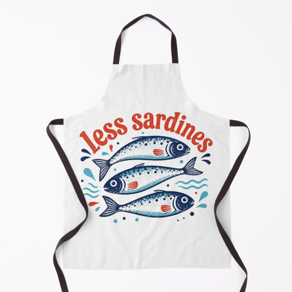 Item preview, Less Sardines Vintage French, Hand Drawn Summer Fish designed and sold by Quiajia.