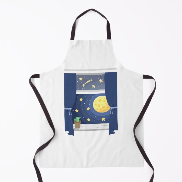 Item preview, Dreamy Midnight Moon Through Bedroom Window designed and sold by Loopa-Art.