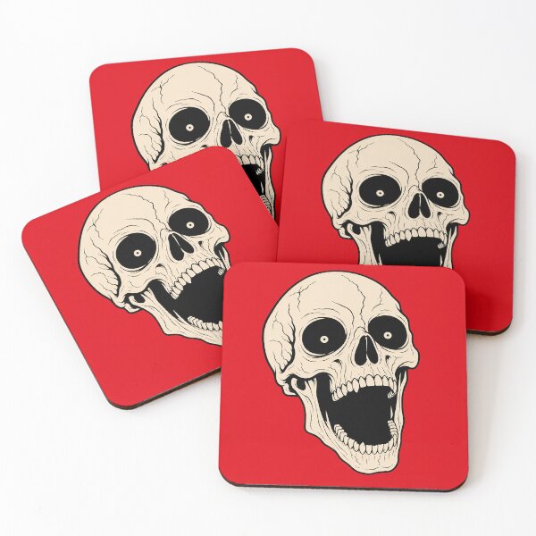 Item preview, No Thoughts Just Screams Skull designed and sold by Jandedan.