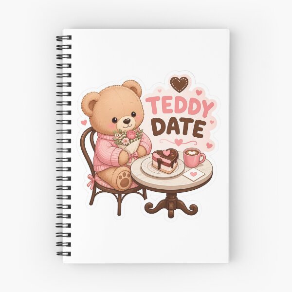 Item preview, Teddy Date Cute Kawaii Bear Sticker PNG | Pink Teddy Bear Couple Aesthetic | Cute Love Gift | Cozy Valentine Sticker designed and sold by Stylestickers55.