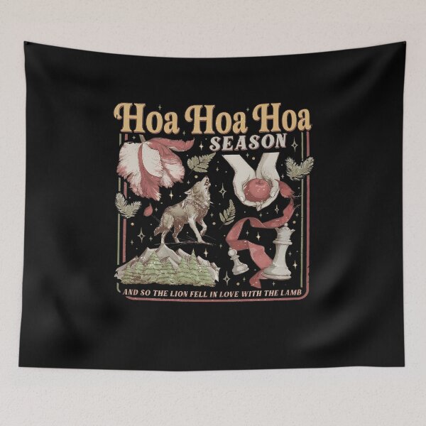 Item preview, Ho Ho Ho Season Lion And Lamb Christmas Fantasy Romance Design designed and sold by yerdhalo.