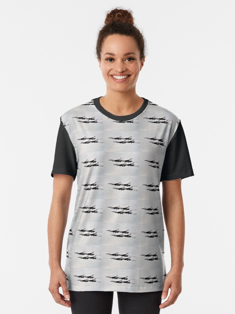 Alternate view of USAF THUNDERBIRDS DEMONSTRATION TEAM Graphic T-Shirt