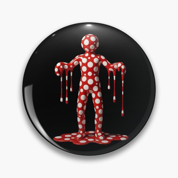 Item preview, Melting Polka Dot Human Figure Modern Art designed and sold by YourColorsWall.