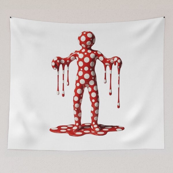 Item preview, Melting Polka Dot Human Figure Modern Art designed and sold by YourColorsWall.
