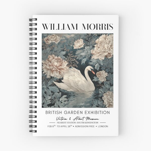 Item preview, Swan Among Peonies Floral Poster designed and sold by GoodOldPrints4.