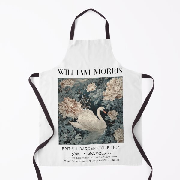 Item preview, Swan Among Peonies Floral Poster designed and sold by GoodOldPrints4.