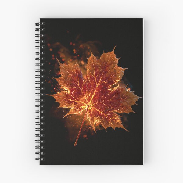 Item preview, Maple Leaf on Fire Autumn Embers Glowing Orange designed and sold by FrostyFrisby.