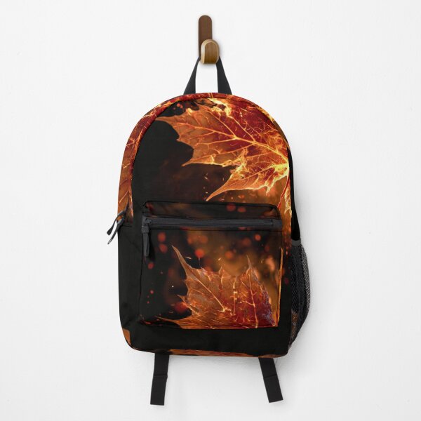 Item preview, Maple Leaf on Fire Autumn Embers Glowing Orange designed and sold by FrostyFrisby.
