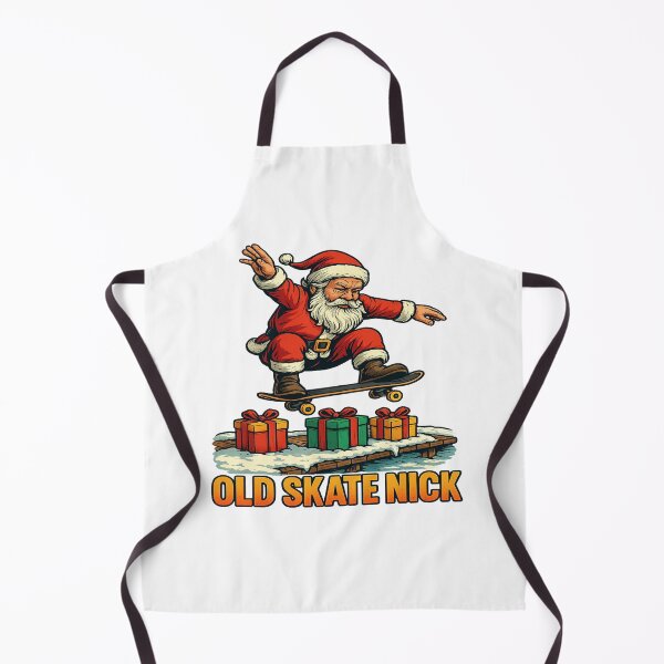 Item preview, Old Skate Nick Santa Skateboarding Christmas designed and sold by ColeLaniTrading.
