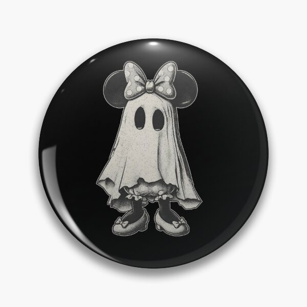 Item preview, Vintage Ghost Mouse Halloween Shirt Spooky Bow Gothic Cartoon Graphic Tee designed and sold by Animalfacts002.