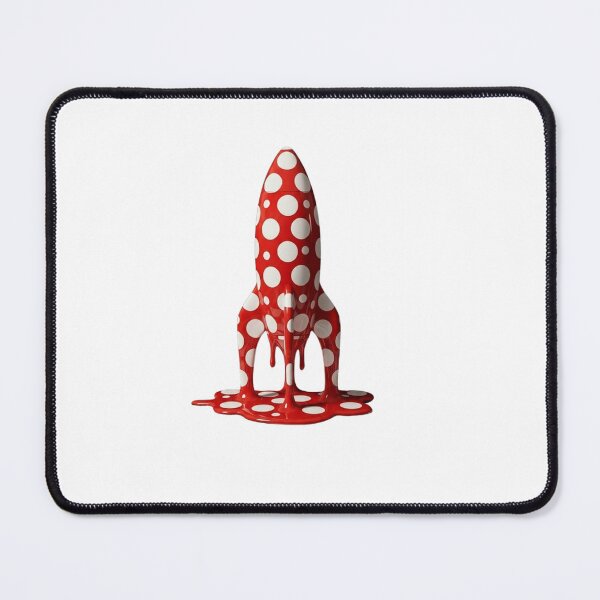 Item preview, Melting Polka Dot Space Rocket Modern Art designed and sold by YourColorsWall.