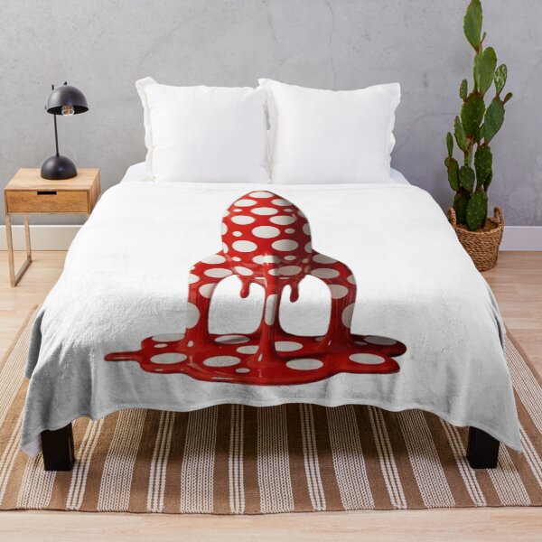 Item preview, Melting Polka Dot Space Rocket Modern Art designed and sold by YourColorsWall.