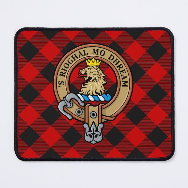Item preview, Clan Gregor or MacGregor Crest over Rob Roy Tartan designed and sold by sifis.