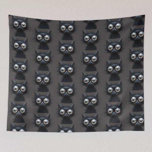 Item preview, Disco Eyes Cat designed and sold by PorchandPine.