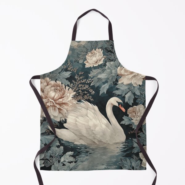 Item preview, Swan Among Peonies Floral Poster designed and sold by GoodOldPrints4.