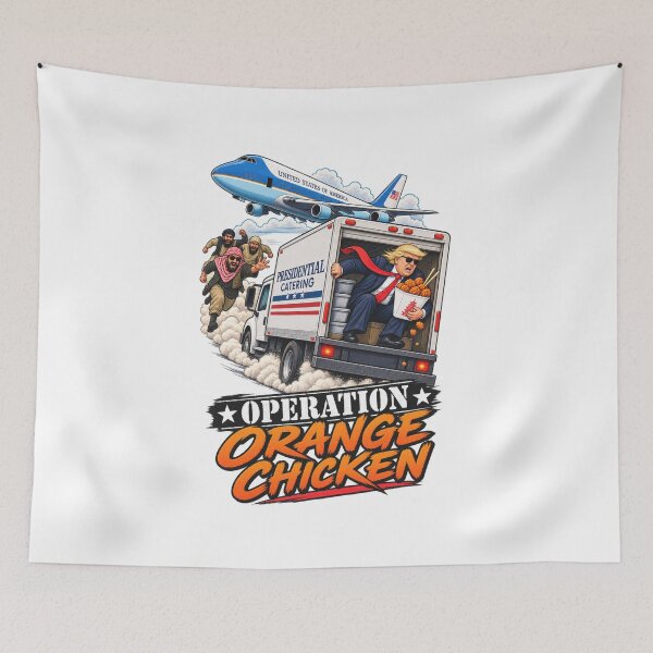 Item preview, Operation Orange Chicken – Trump Political Satire Escape Parody designed and sold by SoulThread Studio.
