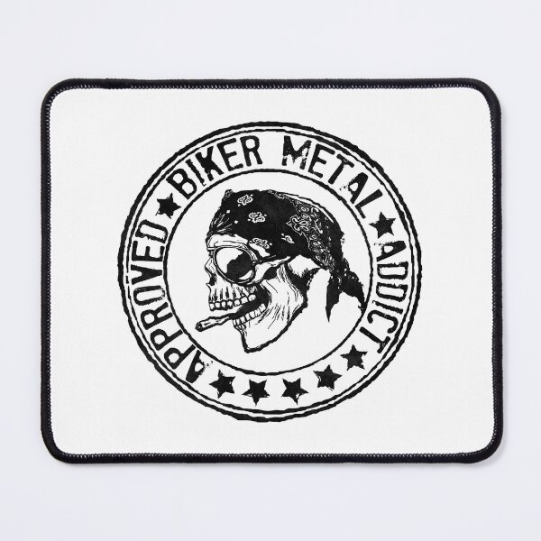 Item preview, Biker Metal Addict (Stamp) designed and sold by MagicEyesOnly.